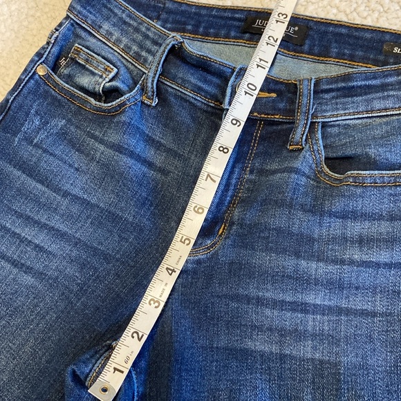 Judy Blue Los Angeles Slim Fit High Rise Dark Wash Jean Size 7/28 x 29” - Picture 12 of 12